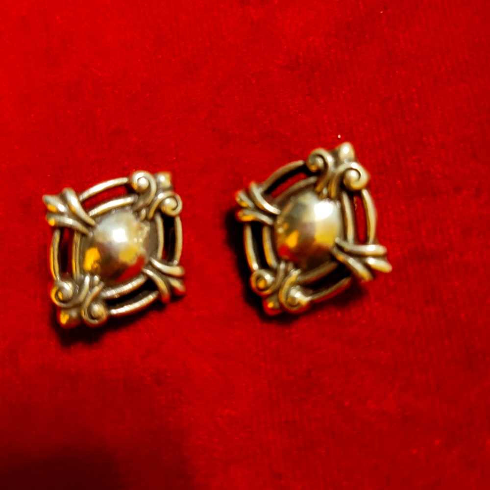 Brighton Silver Clip earrings